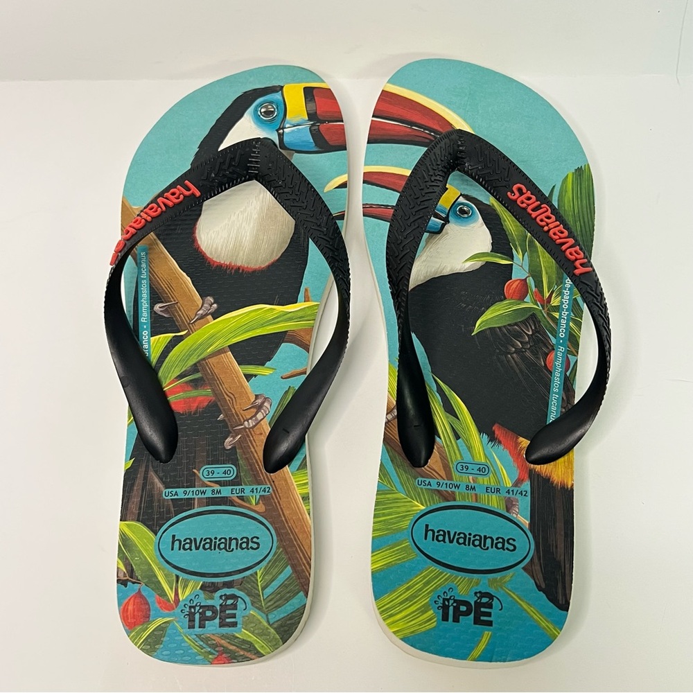Havaianas Brazilian Flip Flops Bird Toucan